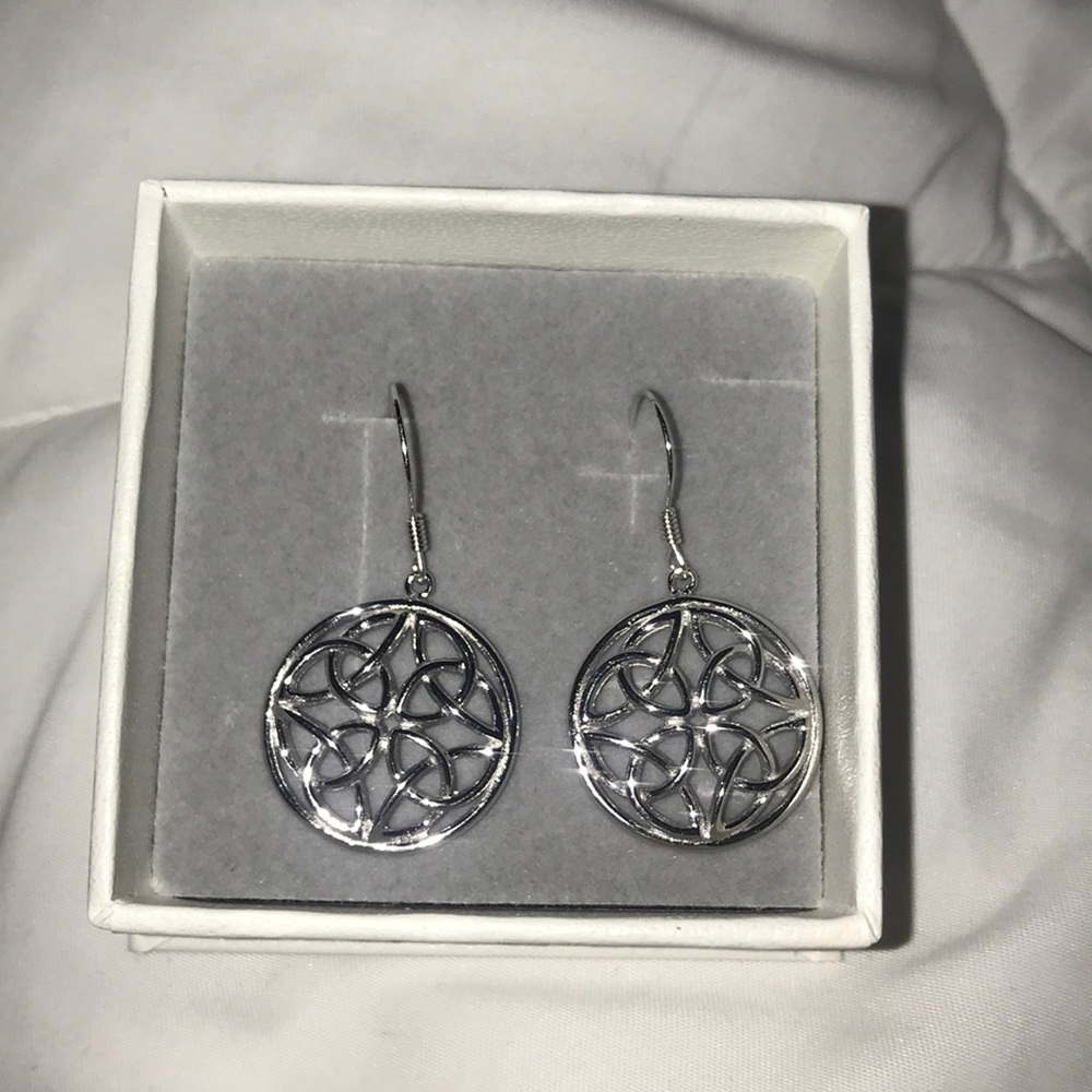 Silver stealing earrings